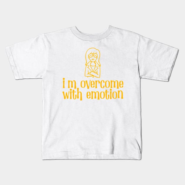 Daria - Im Overcome With emoticon Kids T-Shirt by edongskithreezerothree